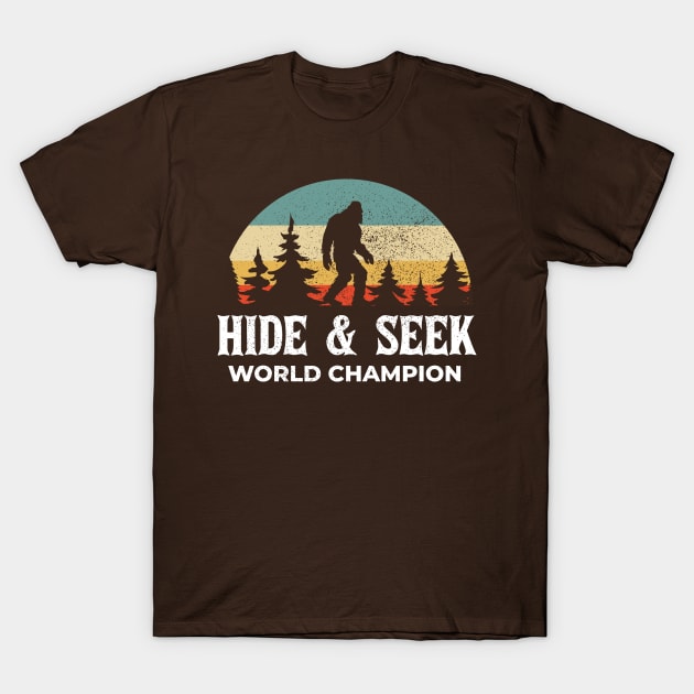 Hide and Seek World Champion Bigfoot T-Shirt by Design Malang